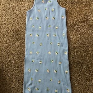 Zara Blue Daisy Dress size L